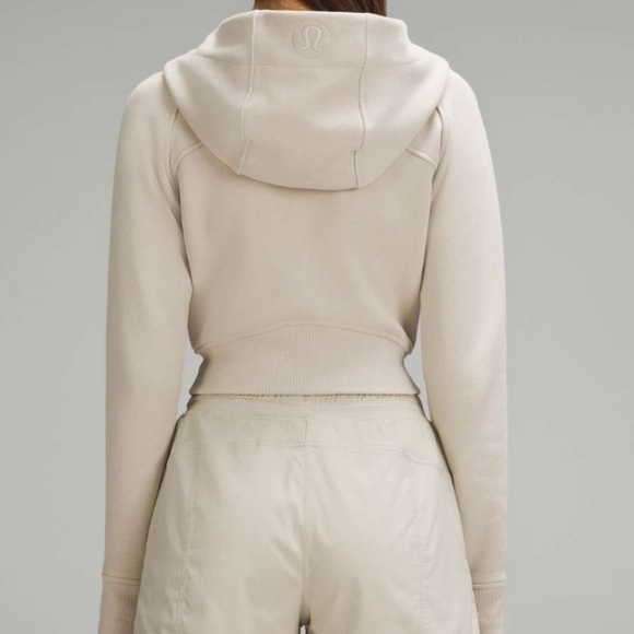 Lululemon Scuba Full-Zip Cropped Hoodie- Mojave Tan Size 6 - Picture 4 of 12